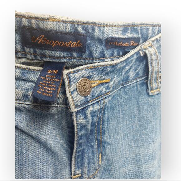 Y2K Aeropostale Patch work Jeans   Size 9‎ Short - Picture 3 of 6